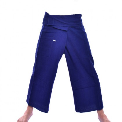 Fisherman Pants - Blue Cotton